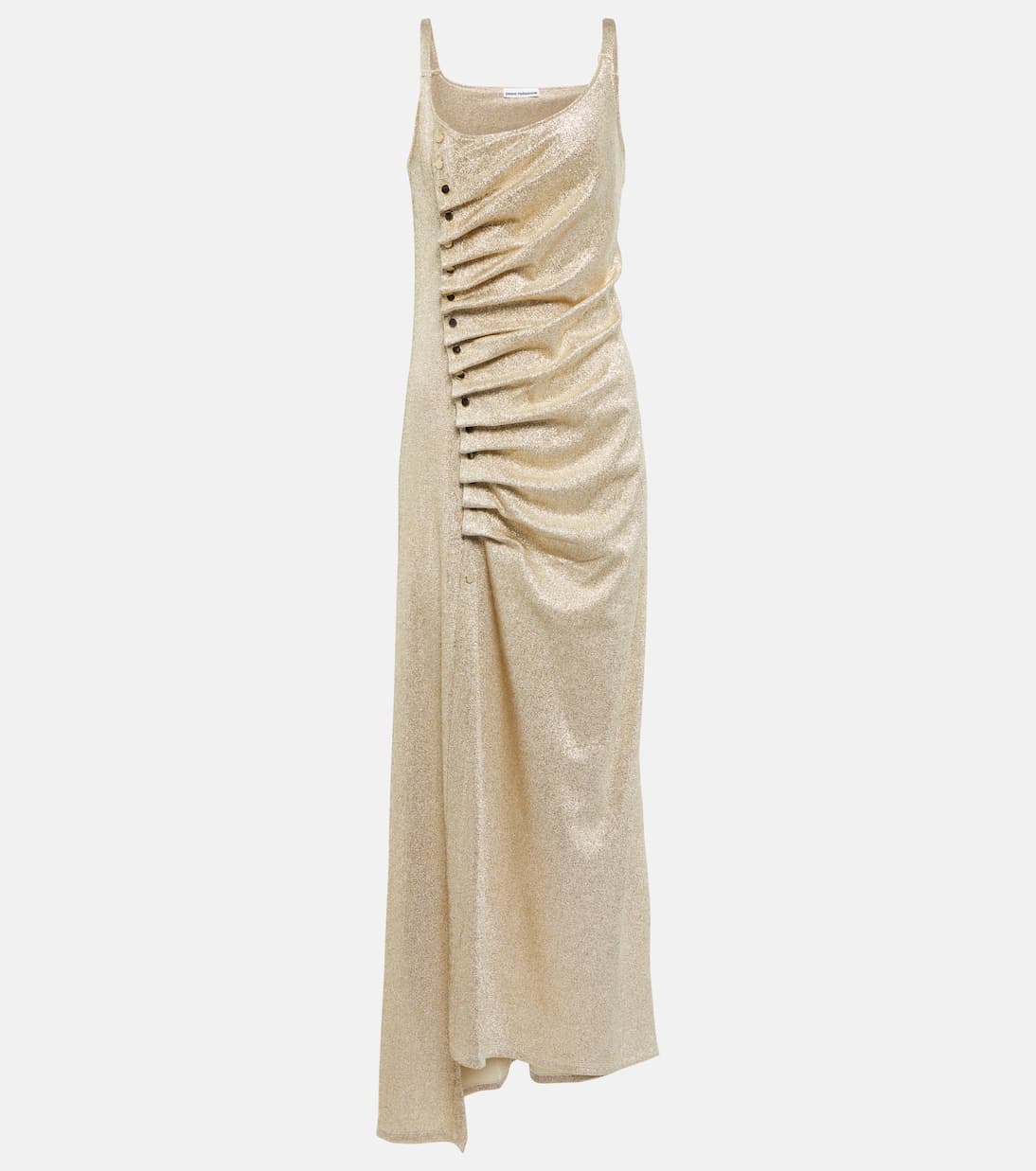 Paco Rabanne — Metallic Wrap Dress