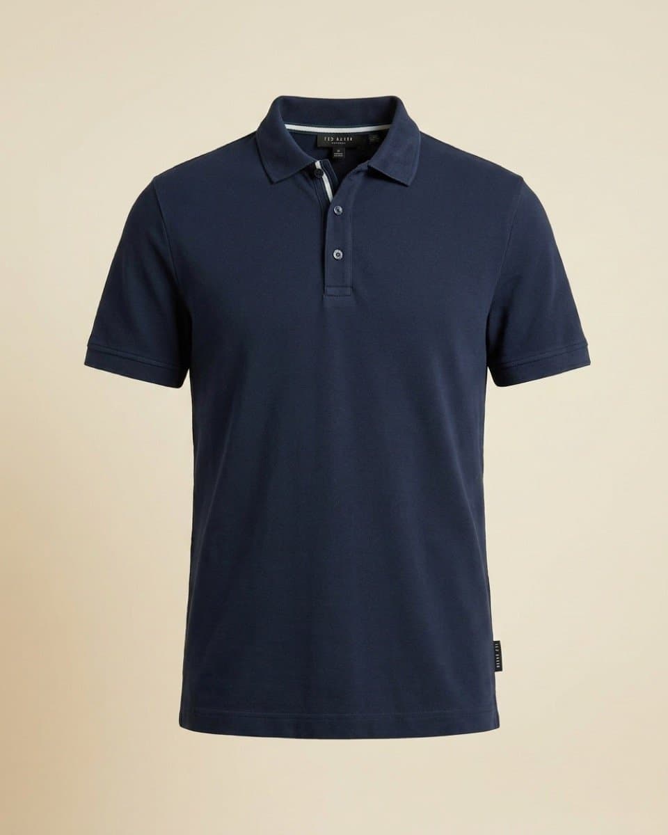 The same polo as a studio product photograph