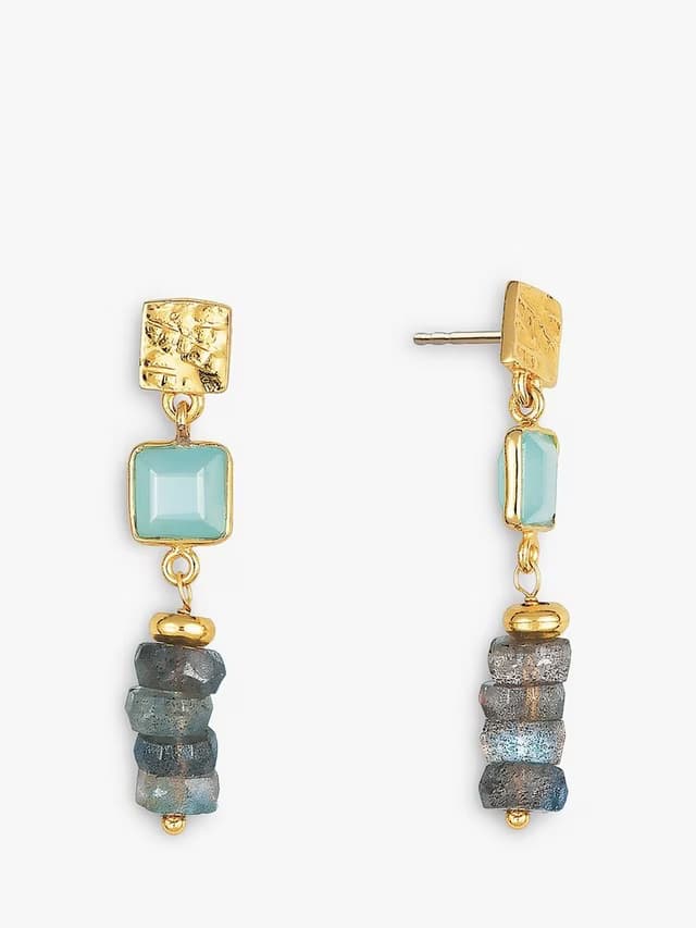Sarah Alexander — Mauritius Gemstone Drop Earrings