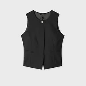 Paul Smith — Paul Smith A Suit To Travel In - Women's Black Wool Asymmetric Waistcoat